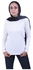 Round Neck Long Sleeve Plain T-Shirt White