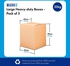 Markq [5 Pack] Large Double Wall 100% Recyclable Corrugated Cardboard Moving Boxes with 32 KG Capacity, 45 x 45 x 70 cm Brown Carton for Packaging, Shipping and Storage, 5 ply