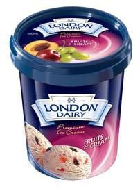 London Dairy Fruits & Cream Ice Cream 500 ml
