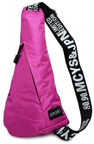 Fashion Sports Waterproof Crossbody Bag - Rose Red