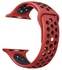 Silicone Nike Design Sport Band for Apple Watch 38/40/41mm Red/Black