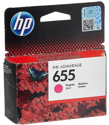 HP 655 Magenta Original Ink Cartridge [CZ111AE] | Works with DeskJet Advantage 3525, 4615, 4625, 5525 Printers