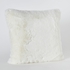 Faux Rabbit Fur Filled Cushion - 45x45 cm