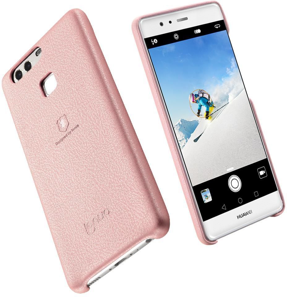 Lenuo Luxury Series TPU Soft Back Cover Protective Case for Huawei P9 Rose Gold