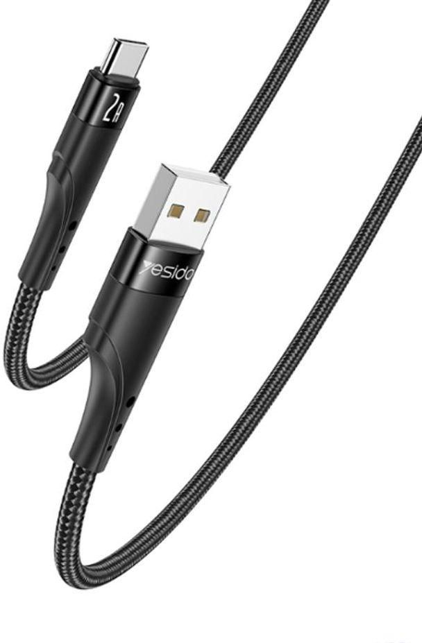 Yesido CA109 3m 2A USB to USB-C / Type-C Charging Data Cable(Black)