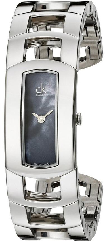 Calvin Klein Silver Stainless Black dial Classic for Women K3Y2M11F