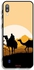 Samsung Galaxy M10 Protective Case Cover Camels In Desert Art