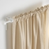 RÄCKA Curtain rod combination - white 120-210 cm