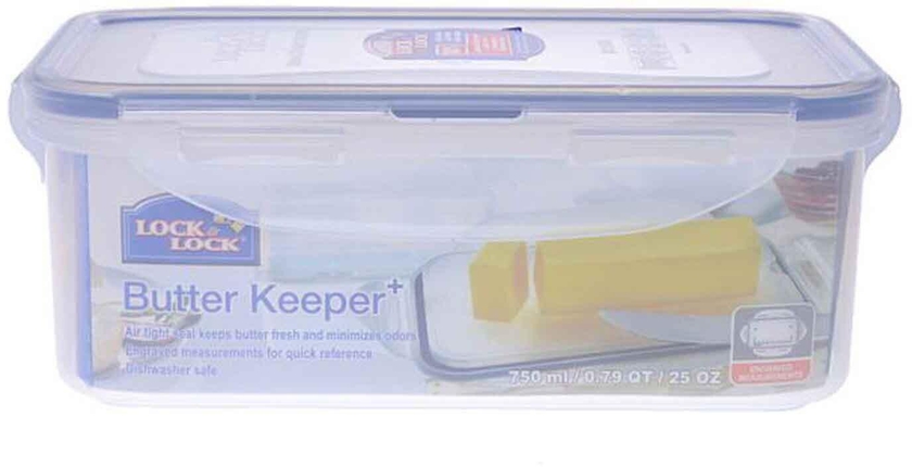 Lock &amp; Lock Butter Keeper Container Clear/Blue 750ml