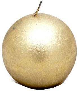 Small Gold Ball Candle