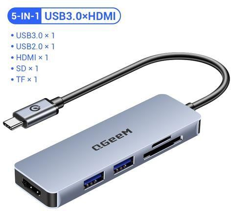 Generic QGeeM USB Hub For Macbook Pro Multi USB