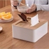Multifunctional Tissue Box Cover & Tools Holder (Plastic & Wood)