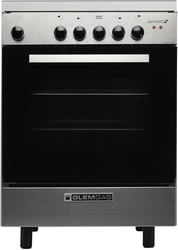 Glem Gas Cooker 60X60,4 Electric Plates,Steel,
