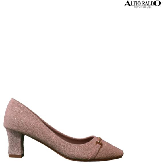 Alfio Raldo di Classe Pointed Toe Heels with Floral Patterned (Pink)