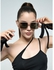 Oversized Candy Black Tint Sunglasses + Glass Case