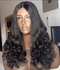 Bouncy Curly Hair Wig With Closure Natural Colour 18"