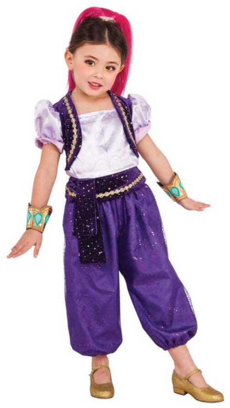 Rubies Shimmer and Shine Delux Jumpsuit Girl Costume- Small- Purple
