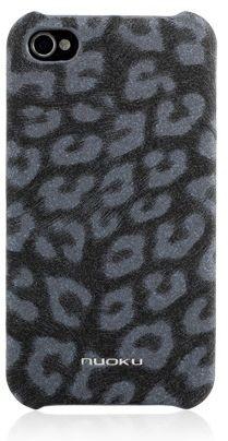 Keva Leopard Skin Pattern Hard Back Case Cover for the Apple iPhone 4 4s - Grey