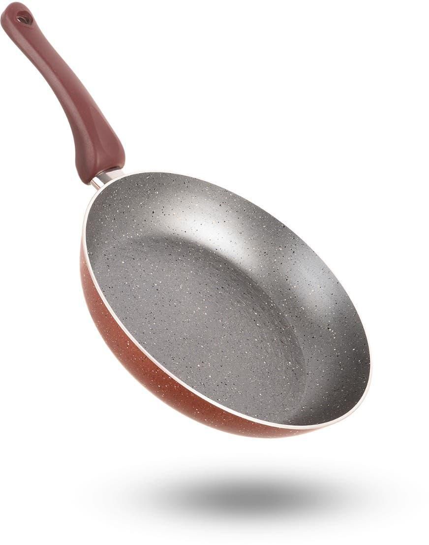 Get Nouval Lovely Heart Frying Pan, 26 cm - Dark Red with best offers | Raneen.com