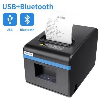 Pos Thermal Receipt Printer With Bluetooth + USB - 80mm 