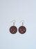 Unamused Emoji Earrings - Brown