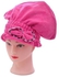 Neworldline Textile Microfiber Hair Turban Quickly Dry Hair Hat Wrapped Bath Towel-Hot Pink