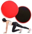 Exercise Sliders Gliding Discs - Dual Sided - Red