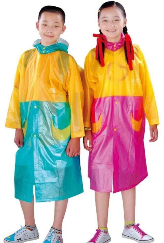 3D Fashion Kids/Children Lightweight Waterproof Raincoats Poncho
