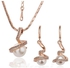 18K Gold Plated Bridal Pearl Jewelry Set ‫(MM0007)