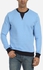 Andora Round Neck Sweatshirt - Light Blue