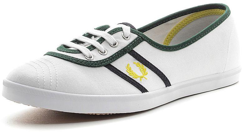 Fred Perry Shoes for Women , Size 41 EU , White - Black and Green , B8256W