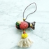 Handmade Fish Charm Handcrafted Beads Brass Bell and Tassel (Colorful Floral)