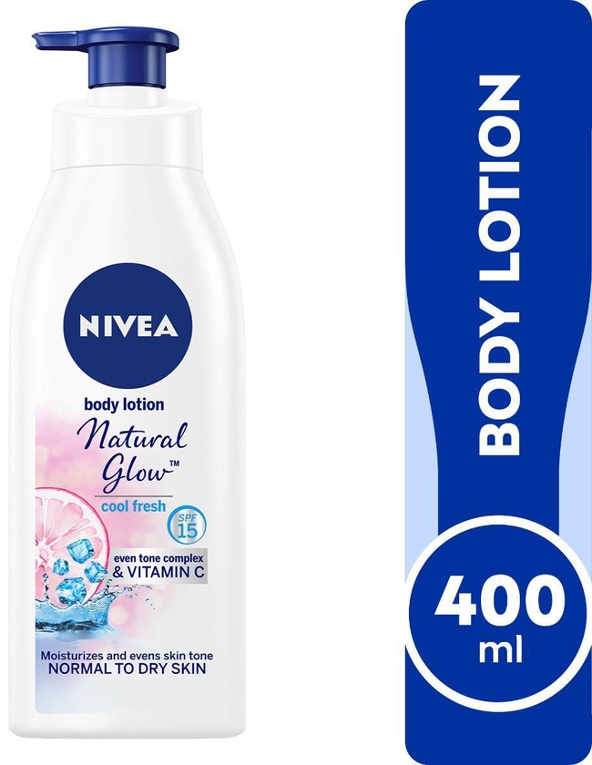 Nivea, Body Lotion, Natural Fairness, Cool Fresh - 400 Ml