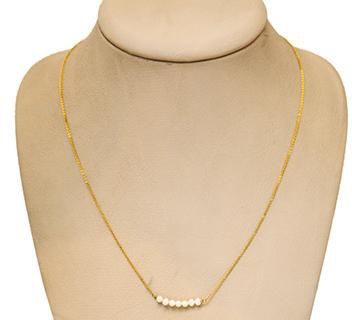 Tiny Pearls Gold Necklace