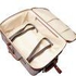 Luxury Italian Leather Suitcase with Wheels - Chestnut Tan