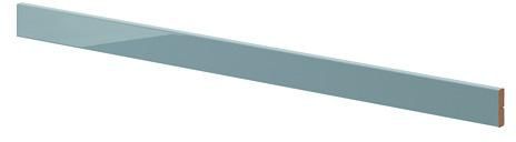 KALLARP Rounded deco strip/moulding, high-gloss grey-turquoise