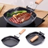 Non Stick Square Grill Pan Wooden Hand 1pcs