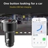 Car GPS Tracker Real Time Tracking Device Dual USB Car Charger Voltmeter Black (black)