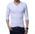T-Shirts Cotton V Neck Unisex - White L