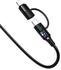 Cable Atom Series 2 in 1 Lightning+Type-C 1.2m with LED