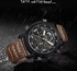Naviforce New Watch Digital Top Luxury Man Leather Quartz Business Clock 9160
