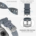 المتجر التالي شريط مطاطي من السيليكون السائل متوافق مع Apple Watch Series Ultra 2 - 9 - 8 الترا - 8 - 7 - 6 - 5 49 مم 45 مم 44 مم 42 مم، حزام مطاطي ممتاز مع محول من الفولاذ المقاوم للصدأ (رمادي وفضي)