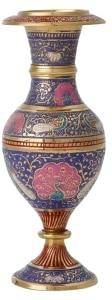 Al Jaber Flower Vase Blue/Gold