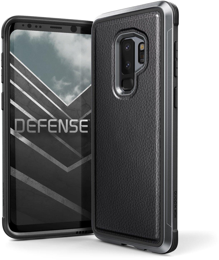 Original X-Doria Defense Lux Protective Case for Samsung S9+ (Black Leather)