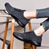 konhill Women's Comfortable Walking Shoes - Tennis Athletic Casual Slip on Sneakers, 0212 Black/Gray, 10