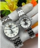 Lookworld Standard Quality Sophisticated Gold/Silver Steel Chain Wristwatch For Couple