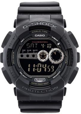 G-SHOCK Men's Analog-Digital Black Dial Watch - GD-100-1B