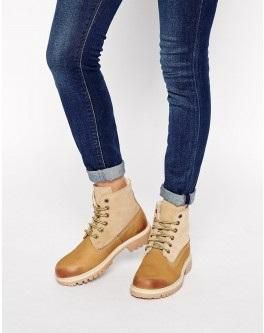 ASOS Another Galaxy Leather Hiker Ankle Boots