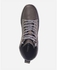 Town Team PU Leather Hi Top Sneakers - Dark Grey