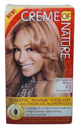 Creme Of Nature Light Caramel Brown 9 2 Exotic Shine Color With